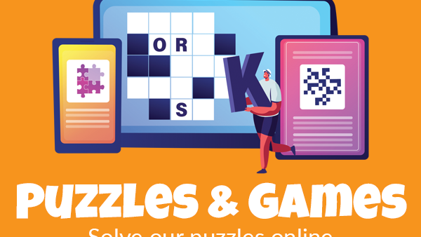 Take a break with our Games & Puzzles page! Go there: